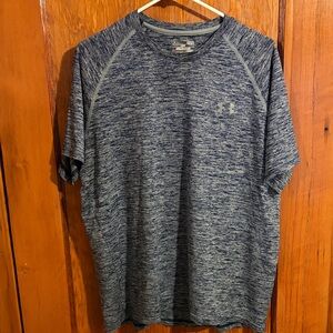 Under Armour Men's Heathered Gray Athletic Short Sleeve Tee